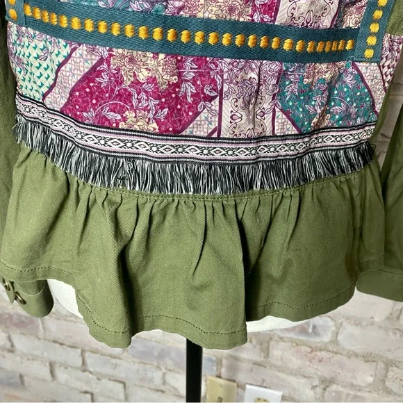 NWT Matilda Jane Olive Boho Jacket - Picture 4 of 11